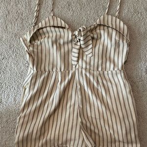 Striped romper